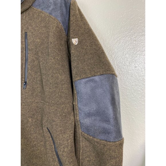 Kuhl Mens Alpenwurx Fleece Full Zip Jacket Size Medium Brown Faux Sherpa Outdoor - Picture 16 of 16